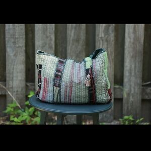 Sacred Threads Patchwork Quilted Hand Bag - Multicolor